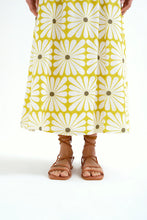 Load image into Gallery viewer, Compania Fantastica Olive Flowers Skirt
