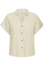 Load image into Gallery viewer, Byoung Byfalakka Cap Sleeve Shirt Natural