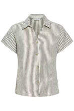 Load image into Gallery viewer, Byoung Byfalakka Cap Sleeve Shirt Stripe