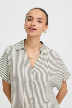 Load image into Gallery viewer, Byoung Byfalakka Cap Sleeve Shirt Stripe