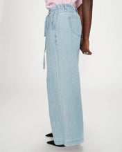 Load image into Gallery viewer, Grace And Mila Pompon Midrise Jeans Sky Blue