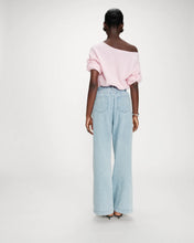 Load image into Gallery viewer, Grace And Mila Pompon Midrise Jeans Sky Blue