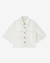 Load image into Gallery viewer, Grace And Mila Vita Oversized Denim Shirt Off White