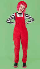 Load image into Gallery viewer, Run and Fly Red Stretch Corduroy Dungarees