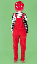 Load image into Gallery viewer, Run and Fly Red Stretch Corduroy Dungarees