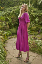 Load image into Gallery viewer, Cheese Cloth Shirred Ruffle Dress