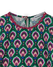 Load image into Gallery viewer, Puff Sleeves Tiered Poplin Midi Dress