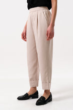 Load image into Gallery viewer, Bayeux Sustainable Satin Back Crepe Trousers Cream
