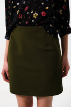 Load image into Gallery viewer, Aubin Rib Mini Skirt Green