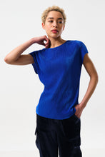 Load image into Gallery viewer, Korine Pleated Top Cobalt Blue