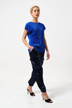 Load image into Gallery viewer, Korine Pleated Top Cobalt Blue