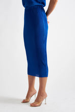 Load image into Gallery viewer, Maylis Pleat Midi Skirt Cobalt Blue