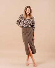 Load image into Gallery viewer, Maureen Skirt Khaki