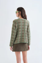 Load image into Gallery viewer, Compania Fantastica Embroidery Detail Green Jumper
