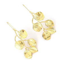 Load image into Gallery viewer, Gold Leaf Earrings