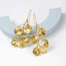 Load image into Gallery viewer, Gold Leaf Earrings