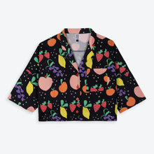 Load image into Gallery viewer, Miss Pom Pom Fruity Boxy Vacation Shirt