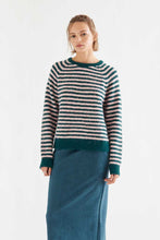Load image into Gallery viewer, Compania Fantastica Green And Pink Stripe Jumper
