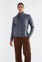 Load image into Gallery viewer, Compania Fantastica Blue And Brown Striped Cardigan