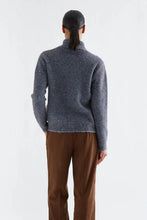 Load image into Gallery viewer, Compania Fantastica Blue And Brown Striped Cardigan