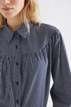 Load image into Gallery viewer, Compania Fantastica Navy Blue Striped Cotton Shirt