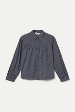 Load image into Gallery viewer, Compania Fantastica Navy Blue Striped Cotton Shirt