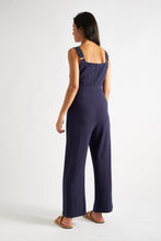 Load image into Gallery viewer, Louche Dawson Linen Jumpsuit Navy
