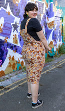 Load image into Gallery viewer, Run And Fly Magic Mushroom Print Stretch Corduroy Pinafore