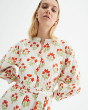 Load image into Gallery viewer, Compania Fantastica Cream Floral Print Midi Dress