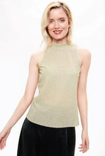Load image into Gallery viewer, Louche Krista Turtle Neck Lurex Top Gold