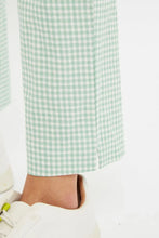 Load image into Gallery viewer, Louche Joele Summer Slim Gingham Trousers In Mint