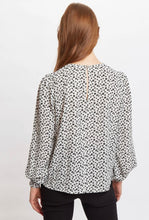 Load image into Gallery viewer, Louche Lima Floral Blouse White