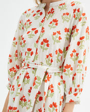Load image into Gallery viewer, Compania Fantastica Cream Floral Print Midi Dress