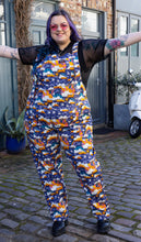 Load image into Gallery viewer, Run And Fly Rainy Days Stretch Twill Dungarees
