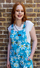 Load image into Gallery viewer, Run And Fly Bee Free Blue Stretch Twill Dungarees