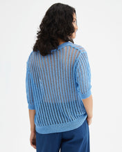 Load image into Gallery viewer, Compania Fantastica Blue Open Knit Jumper
