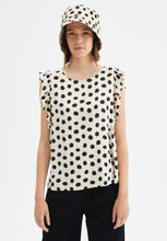 Load image into Gallery viewer, Compania Fantastica Polka Dots Top With Ruffle Sleeves