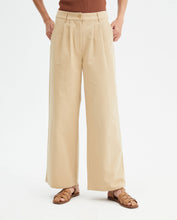 Load image into Gallery viewer, Compania Fantastica Beige Straight Cut Trousers