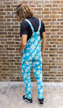 Load image into Gallery viewer, Run And Fly Bee Free Blue Stretch Twill Dungarees