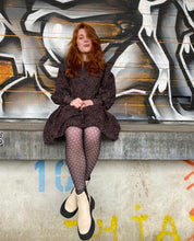 Load image into Gallery viewer, Black Colour Denmark Annie Mesh Leggings in Polka Dots