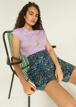 Load image into Gallery viewer, Wild Flower Print High Waisted Bermuda Shorts With Darts