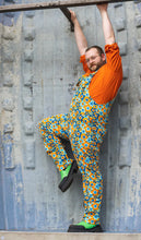 Load image into Gallery viewer, Run And Fly 70’s Floral Stretch Twill Dungarees