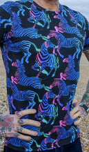 Load image into Gallery viewer, Run and Fly Rainbow Zebra Unisex T-shirt