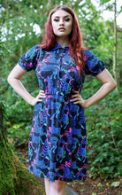 Load image into Gallery viewer, Run and Fly Rainbow Zebra Skater Dress