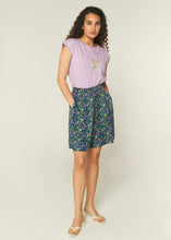 Load image into Gallery viewer, Wild Flower Print High Waisted Bermuda Shorts With Darts