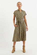 Load image into Gallery viewer, Louche Fleur Santa Fe Floral Midi Shirt Dress