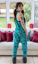 Load image into Gallery viewer, Run And Fly Jade Adventure Dino Stretch Twill Dungarees