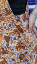 Load image into Gallery viewer, Run And Fly Magic Mushroom Print Stretch Corduroy Pinafore