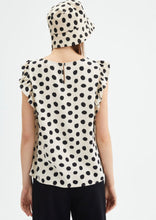 Load image into Gallery viewer, Compania Fantastica Polka Dots Top With Ruffle Sleeves