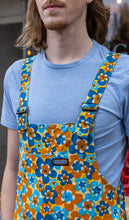 Load image into Gallery viewer, Run And Fly 70’s Floral Stretch Twill Dungarees